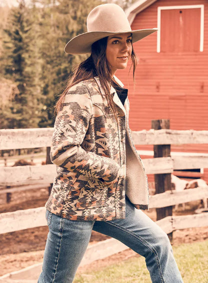 Wrangler Womens Southwestern Barn Jacket