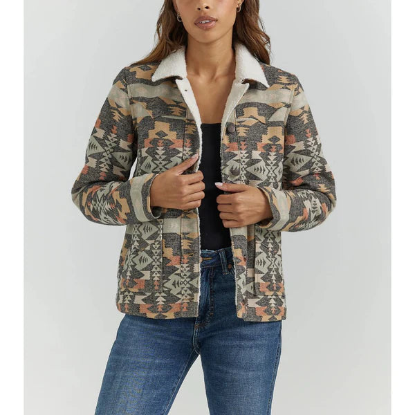 Wrangler Womens Southwestern Barn Jacket