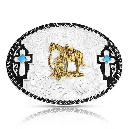 Montana Silversmith - Praying Cowboy Buckle