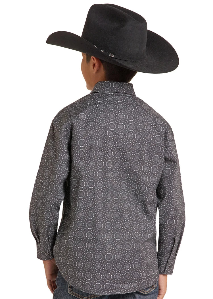 Rock and Roll BBN2S09422 - Kid's Long Sleeve Button Up
