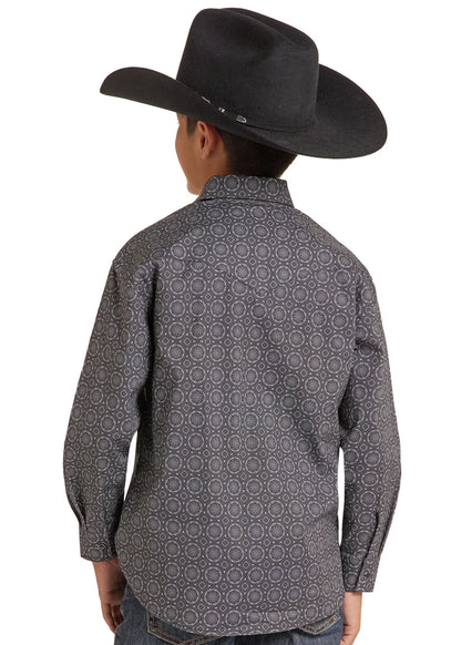 Rock and Roll BBN2S09422 - Kid's Long Sleeve Button Up