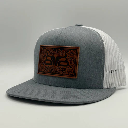 Baredown Hat - Fearless Heather Grey And White