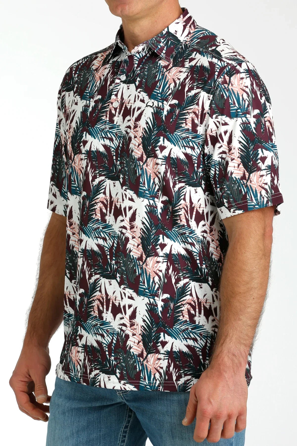 Cinch MTK1865028 - Men`s Hawaiian Print Polo
