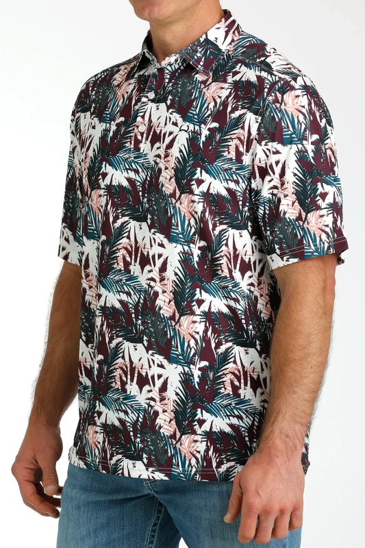 Cinch MTK1865028 - Men`s Hawaiian Print Polo