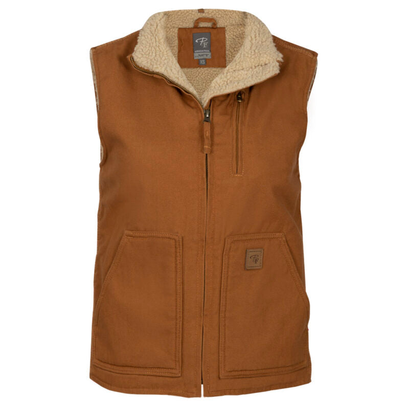 Women’s sherpa-lined ducktwill jacket