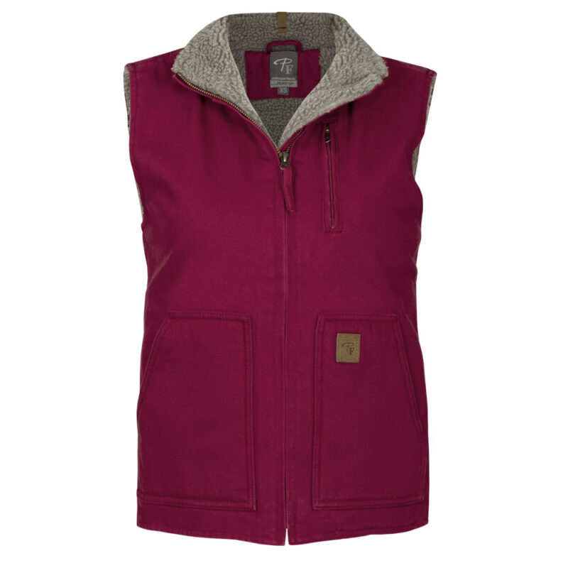 Women’s sherpa-lined ducktwill jacket