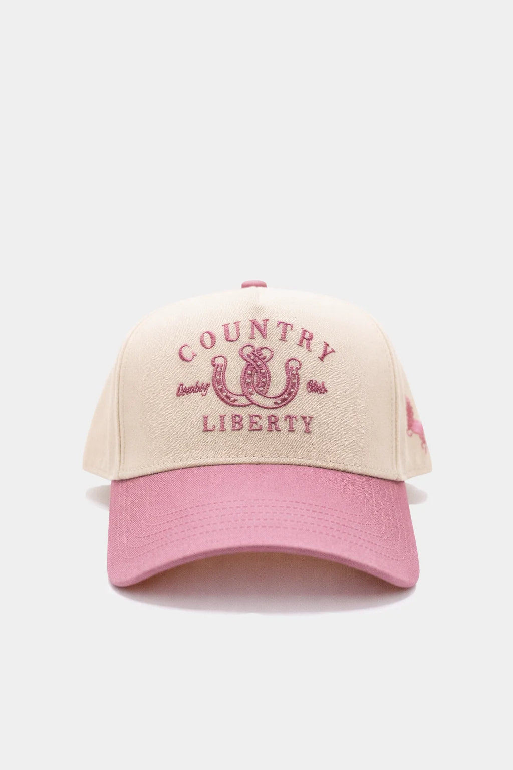 Country Liberty Natural/Pink Lucky You Hat