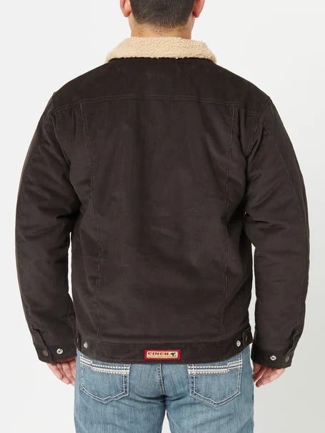 Cinch Jacket Men's Corduroy Trucker Brown