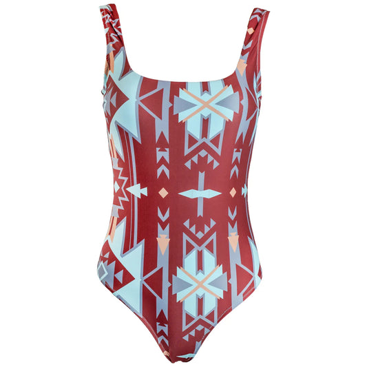 Hooey HSOP101RUAZ - Women`s One Piece Swimsuit