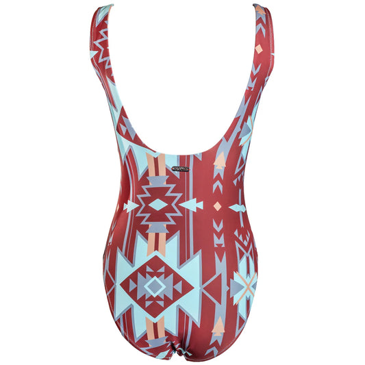 Hooey HSOP101RUAZ - Women`s One Piece Swimsuit