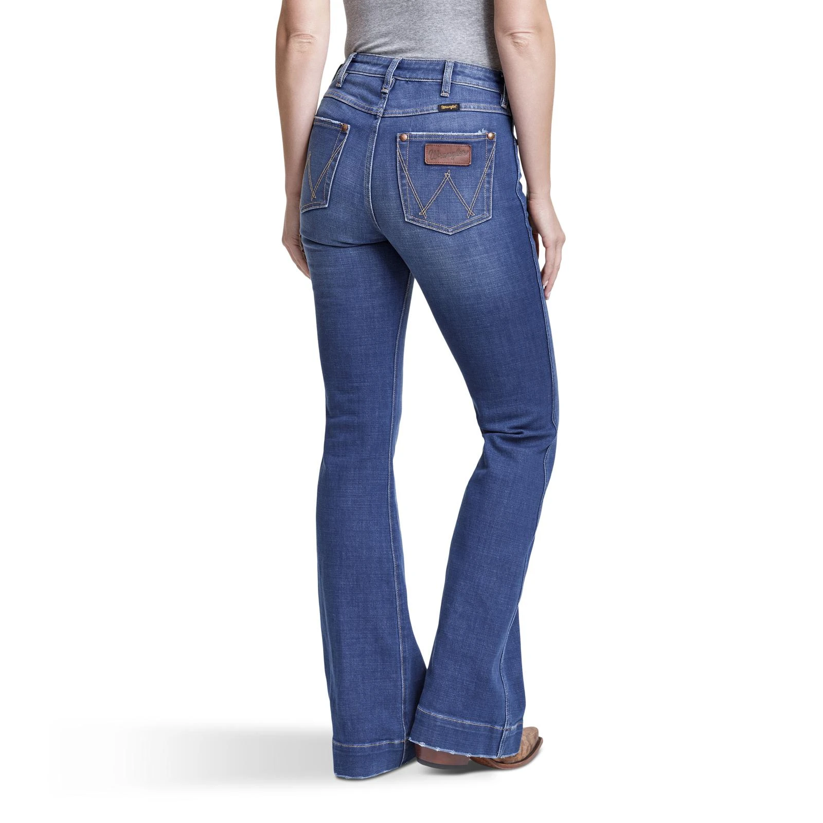 Womens Wrangler Retro Premium High Rise Trouser Jean  Womens JEANS   Wrangler  Women jeans Retro jeans Trouser jeans