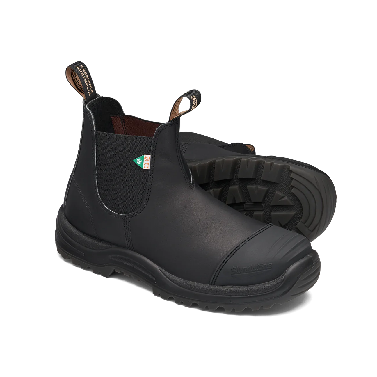 Mens black best sale work boots