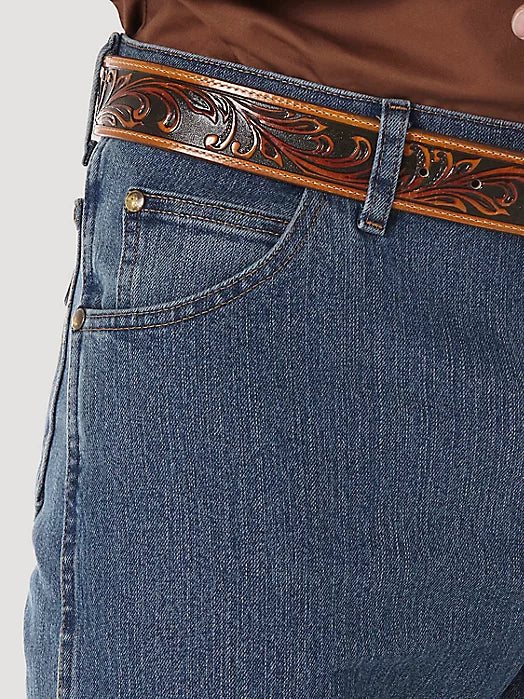 Wrangler PREMIUM PERFORMANCE ADVANCED COMFORT COWBOY CUT® REGULAR FIT JEAN IN MID STONE 47MACMS