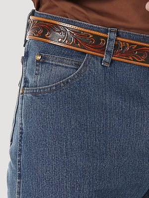 Wrangler PREMIUM PERFORMANCE ADVANCED COMFORT COWBOY CUT® REGULAR FIT JEAN IN MID STONE