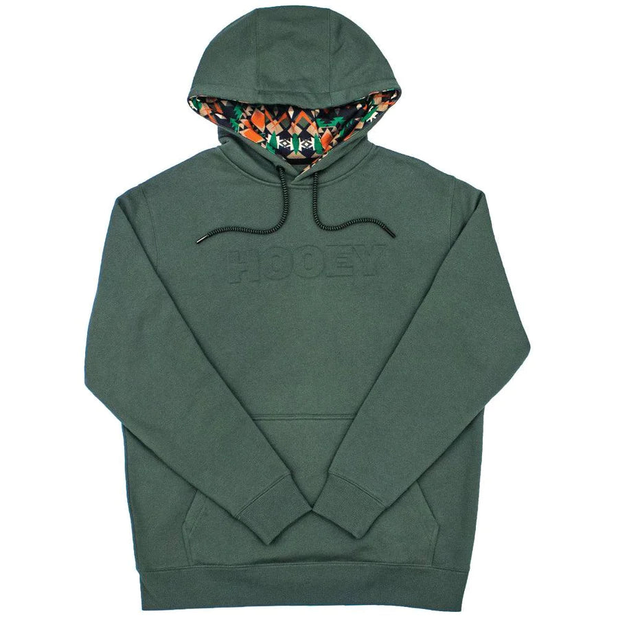 "RIDGE" GREEN/AZTEC HOOEY HOODY